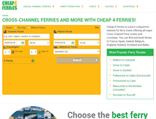 Tablet Screenshot of cheap4ferries.com